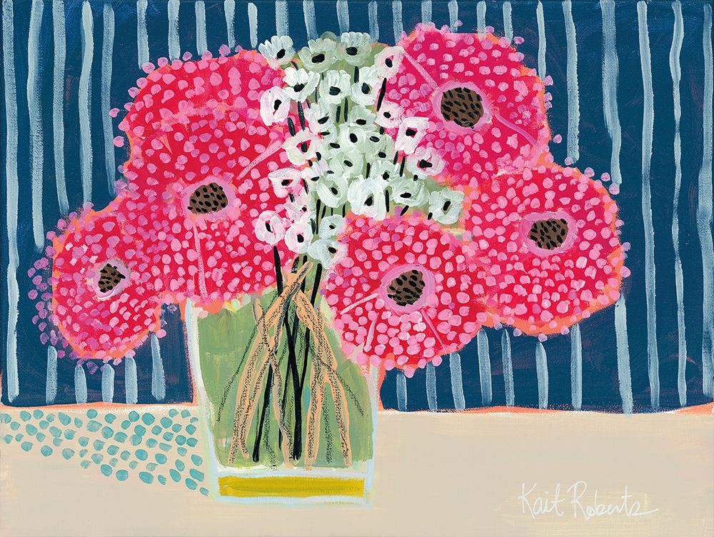 Wall Art Painting id:211291, Name: Flowers for Belle III, Artist: Roberts, Kait