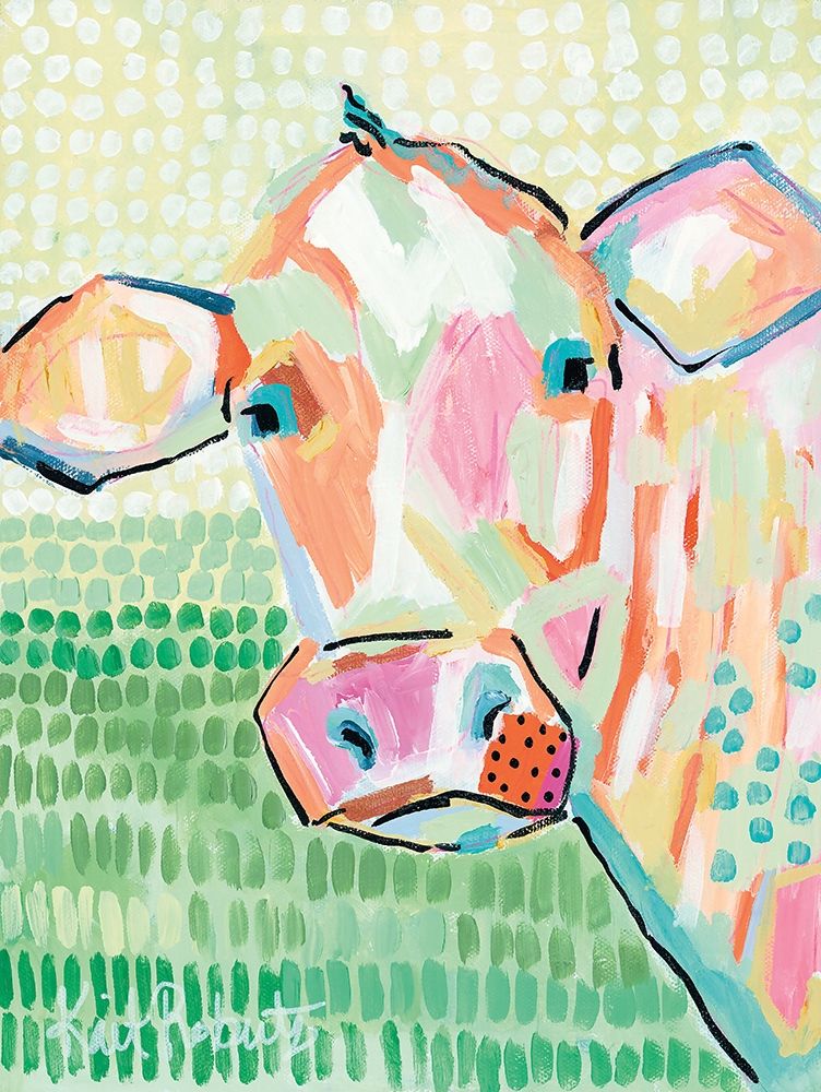 Wall Art Painting id:211295, Name: Moo Series:  Peggy, Artist: Roberts, Kait