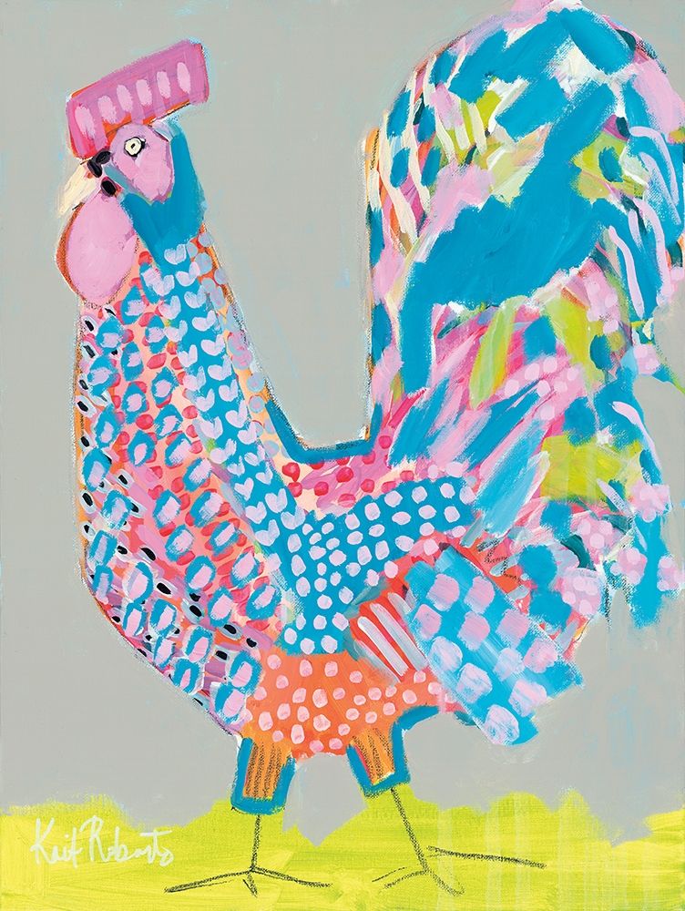 Wall Art Painting id:211298, Name: Ralph the Rooster, Artist: Roberts, Kait
