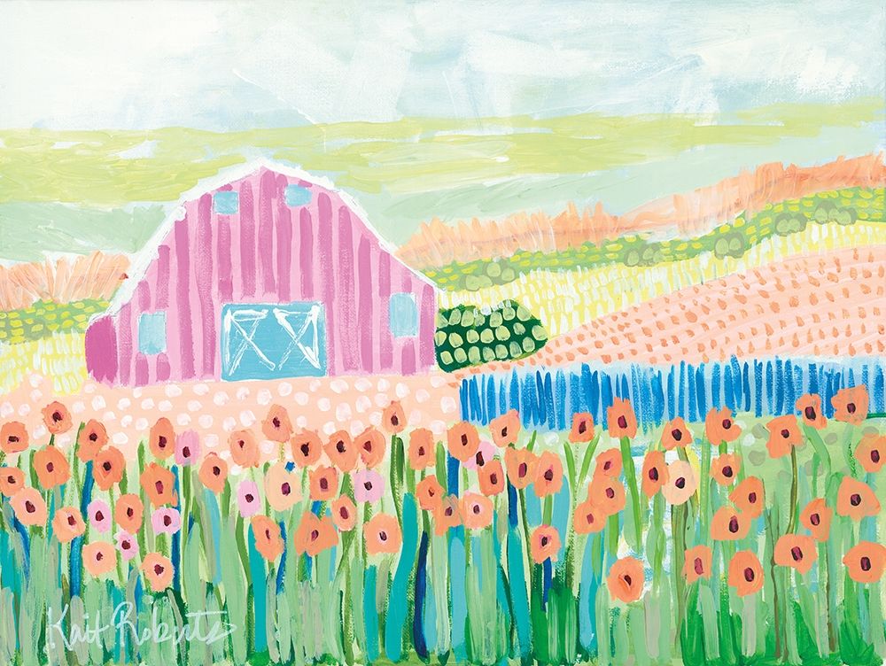 Wall Art Painting id:211302, Name: Strolling the Farm, Artist: Roberts, Kait