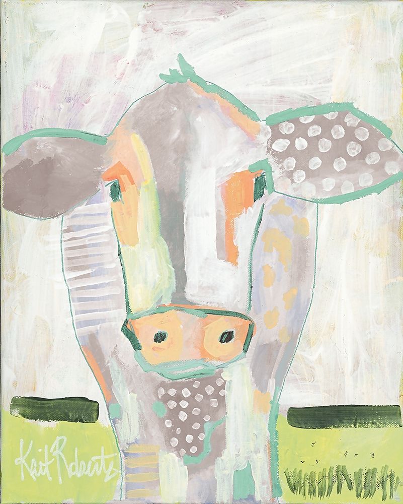 Wall Art Painting id:283388, Name: Moo Series: Laverne , Artist: Roberts, Kait