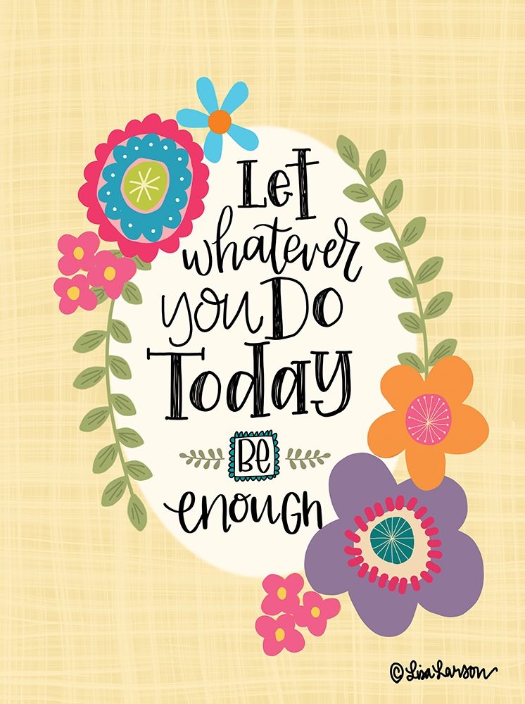 Art Print: Be Enough