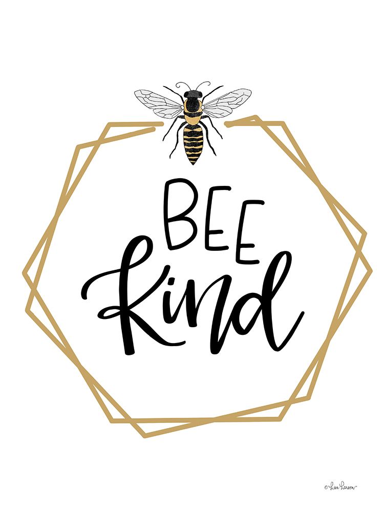 Art Print: Geo Bee Kind    