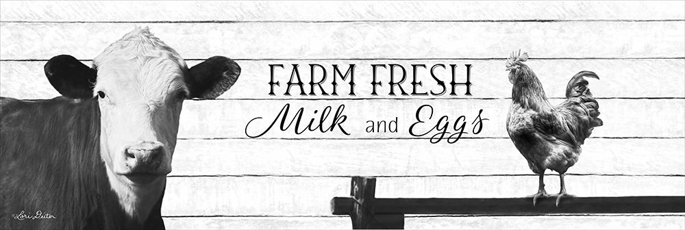 Wall Art Painting id:201303, Name: Farm Fresh Milk and Eggs, Artist: Deiter, Lori