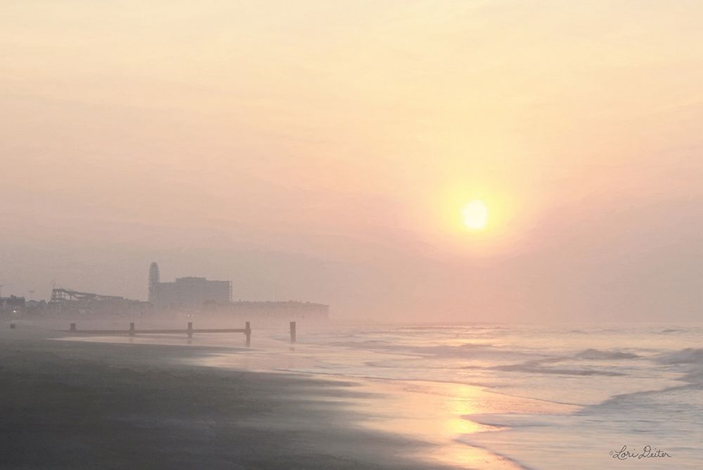 Wall Art Painting id:305078, Name: Ocean City Sunrise   , Artist: Deiter, Lori