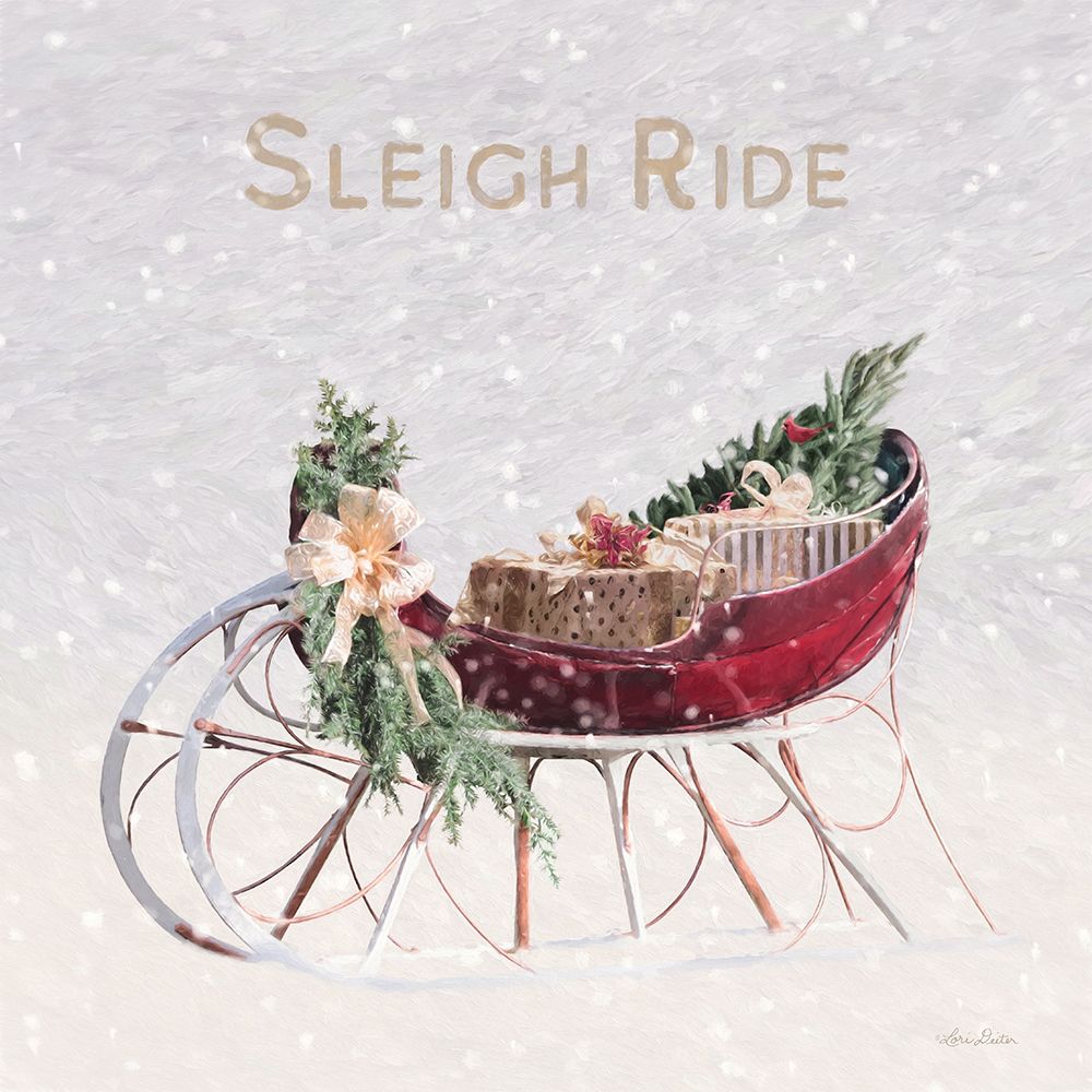 Wall Art Painting id:454942, Name: Sleigh Ride I, Artist: Deiter, Lori