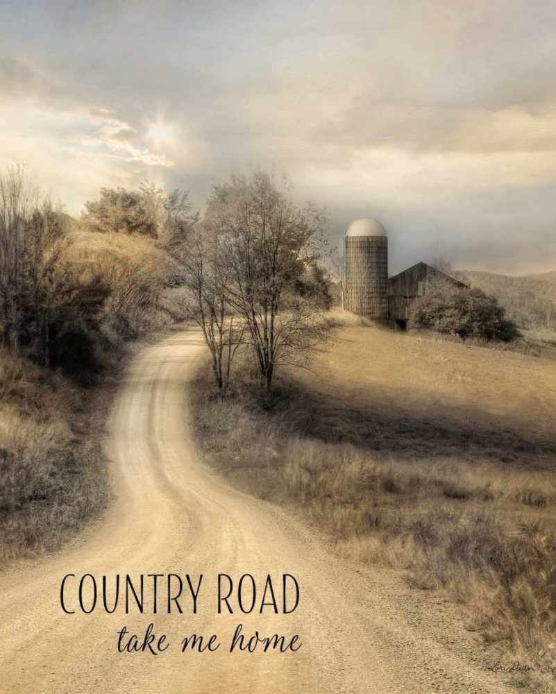 Wall Art Painting id:169776, Name: Country Road Take Me Home, Artist: Deiter, Lori