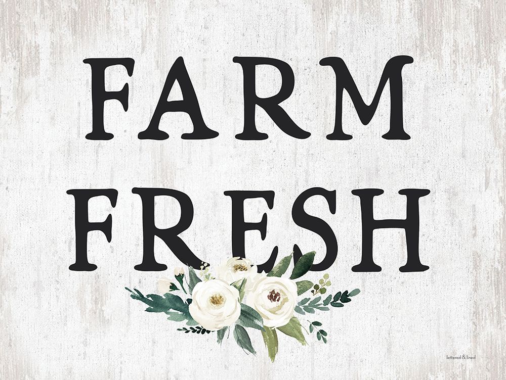 Wall Art Painting id:435301, Name: Farm Fresh, Artist: lettered And lined