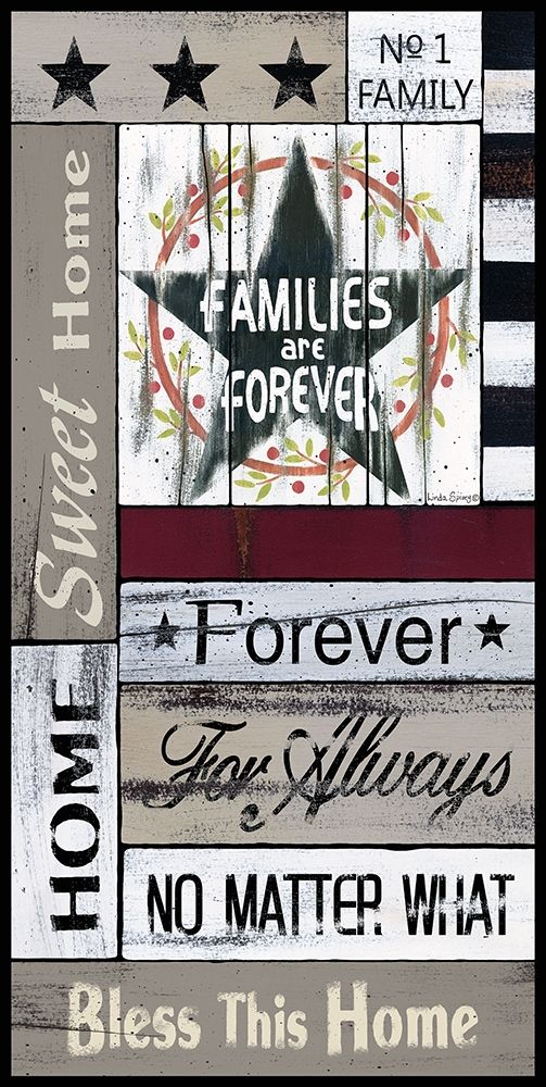 Wall Art Painting id:208638, Name: Families are Forever, Artist: Spivey, Linda