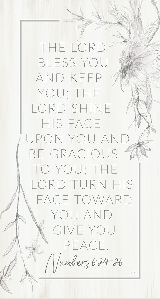 Wall Art Painting id:546398, Name: The Lord Bless You, Artist: Lux + Me Designs