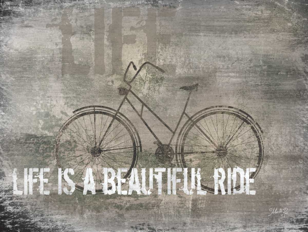 Wall Art Painting id:95854, Name: Life is a Beautiful Ride, Artist: Rae, Marla