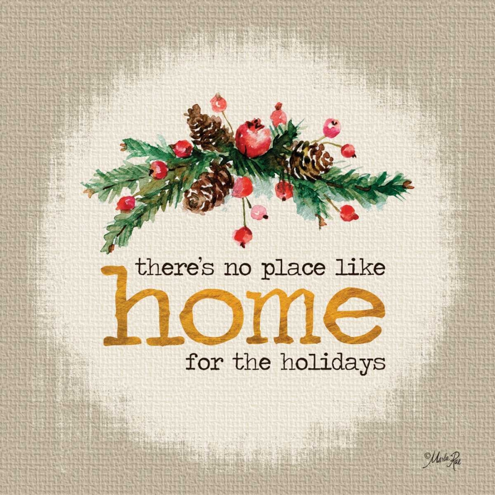 Wall Art Painting id:124694, Name: Home for the Holidays, Artist: Rae, Marla