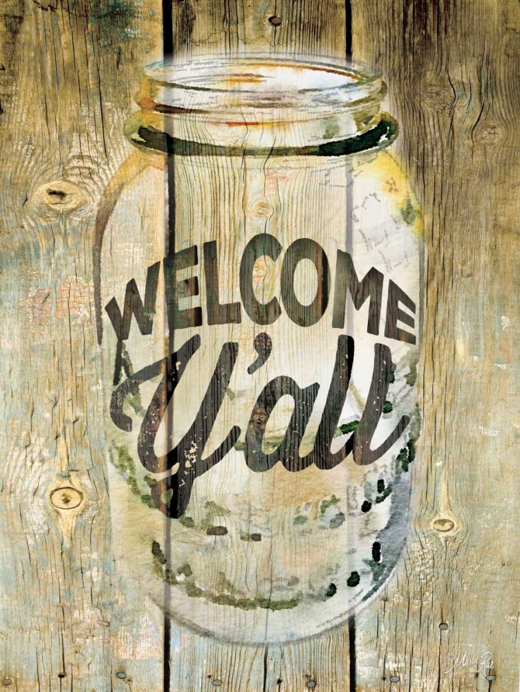 Wall Art Painting id:95869, Name: Welcome Yall, Artist: Rae, Marla