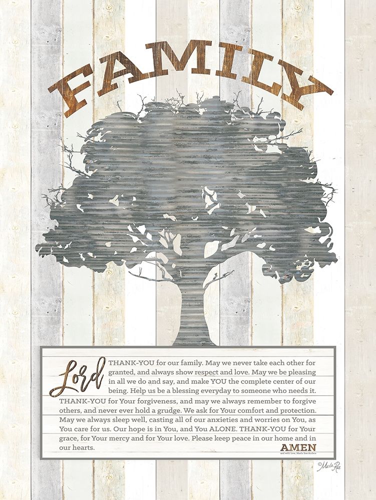 Wall Art Painting id:201365, Name: Family Prayer Tree, Artist: Rae, Marla