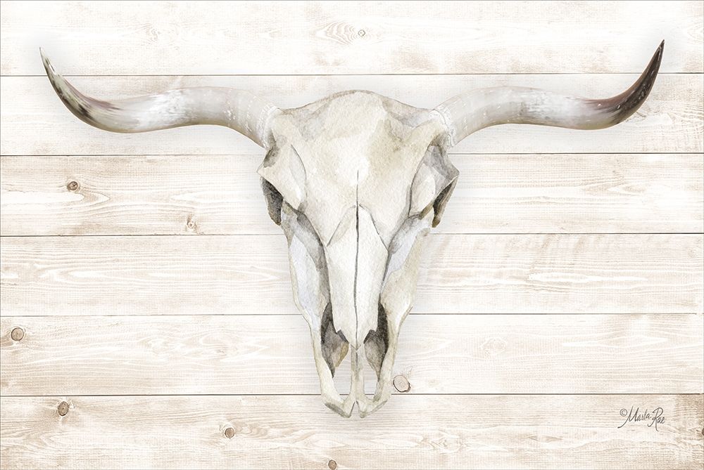 Wall Art Painting id:201395, Name: Cow Skull, Artist: Rae, Marla