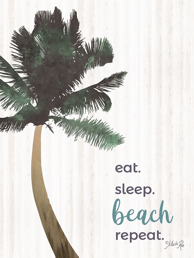 Wall Art Painting id:673151, Name: Eat, Sleep, Beach, Repeat, Artist: Rae, Marla