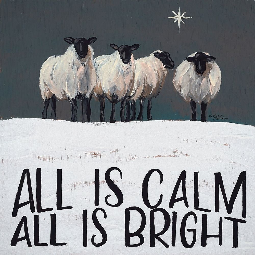 Wall Art Painting id:262682, Name: All is Calm All is Bright, Artist: Norman, Michele