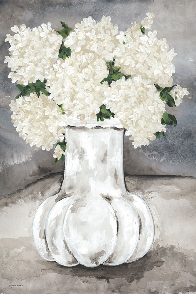 Wall Art Painting id:363876, Name: Snowball Hydrangea, Artist: Norkus, Julie