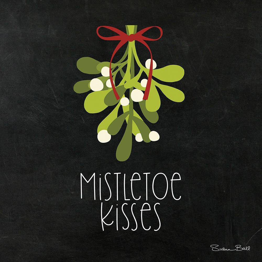 Wall Art Painting id:232073, Name: Mistletoe Kisses, Artist: Ball, Susan