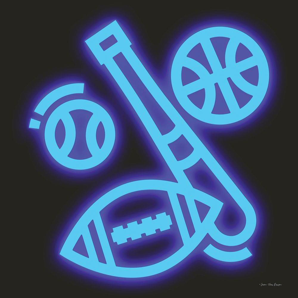 Wall Art Painting id:726621, Name: Neon Sports, Artist: Seven Trees Design