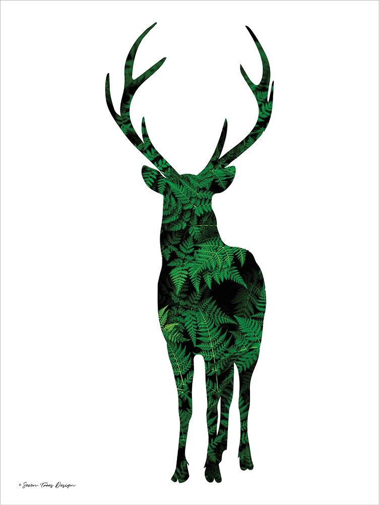 Wall Art Painting id:209163, Name: Forest Deer I, Artist: Seven Trees Design