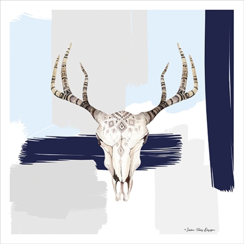 Wall Art Painting id:212790, Name: Colored Steer Head I, Artist: Seven Trees Design
