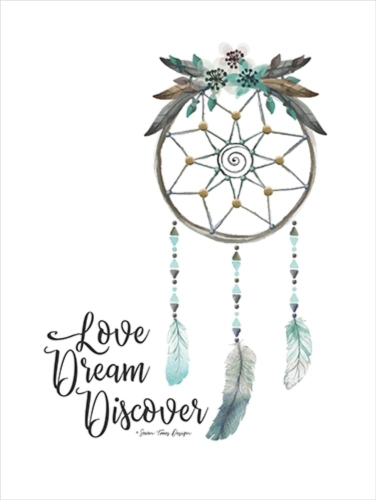 Wall Art Painting id:212797, Name: Watercolor Dreamcatcher, Artist: Seven Trees Design