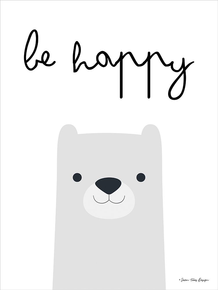 Wall Art Painting id:221186, Name: Be Happy, Artist: Seven Trees Design