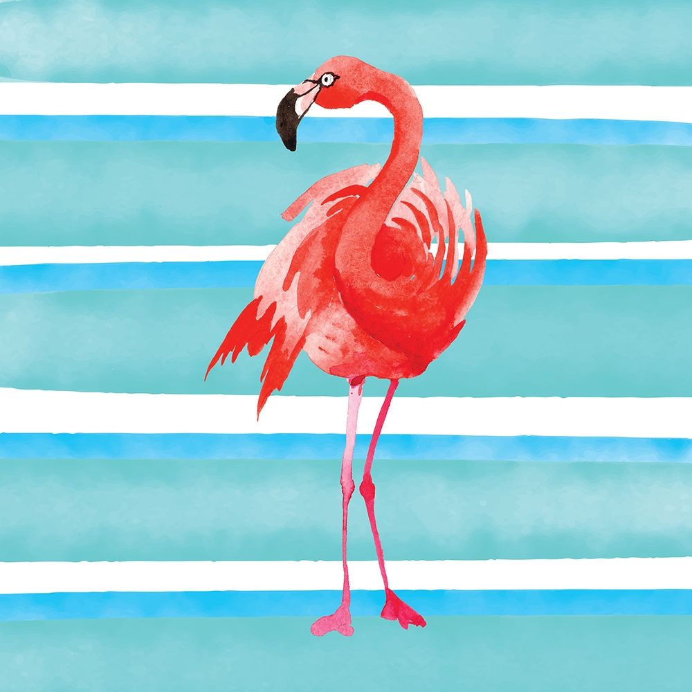 Wall Art Painting id:262753, Name: Tropical Life Flamingo III, Artist: Seven Trees Design