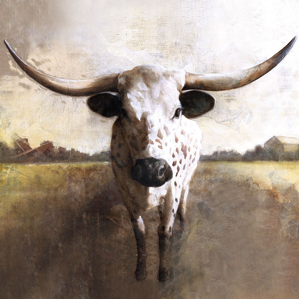 Wall Art Painting id:460696, Name: Spotted Cow, Artist: White Ladder