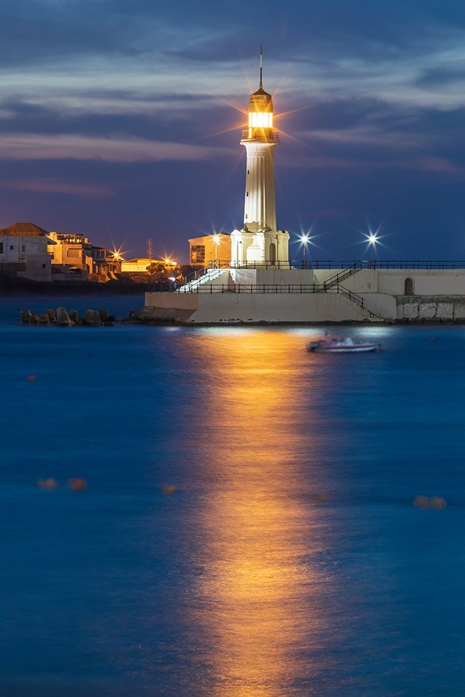 Wall Art Painting id:398722, Name: Africa-Egypt-Alexandria Lighthouse in the harbor at Alexandria, Artist: Wilson, Emily