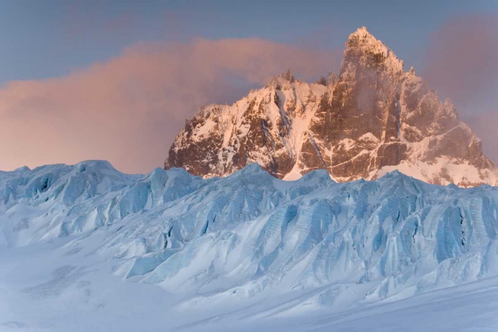 Wall Art Painting id:133466, Name: South Georgia Isl,  Graae Glacier and Mt Sabatier, Artist: Paulson, Don