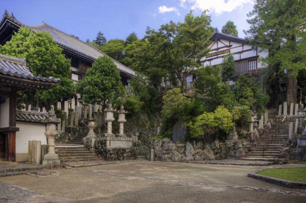 Wall Art Painting id:127796, Name: Japan, Nara, Nara Park View of Buddhist temple, Artist: Flaherty, Dennis