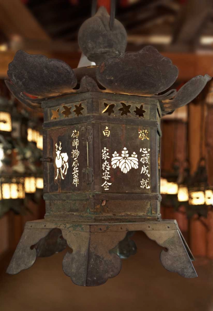 Wall Art Painting id:127615, Name: Japan, Nara Lantern at Kasuga Taisha Shrine, Artist: Flaherty, Dennis