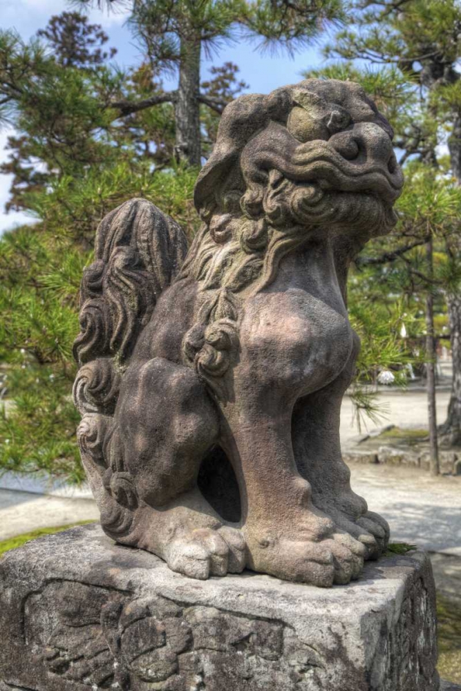 Wall Art Painting id:127417, Name: Japan Lion/Dog idol at Chionji Temple, Artist: Flaherty, Dennis