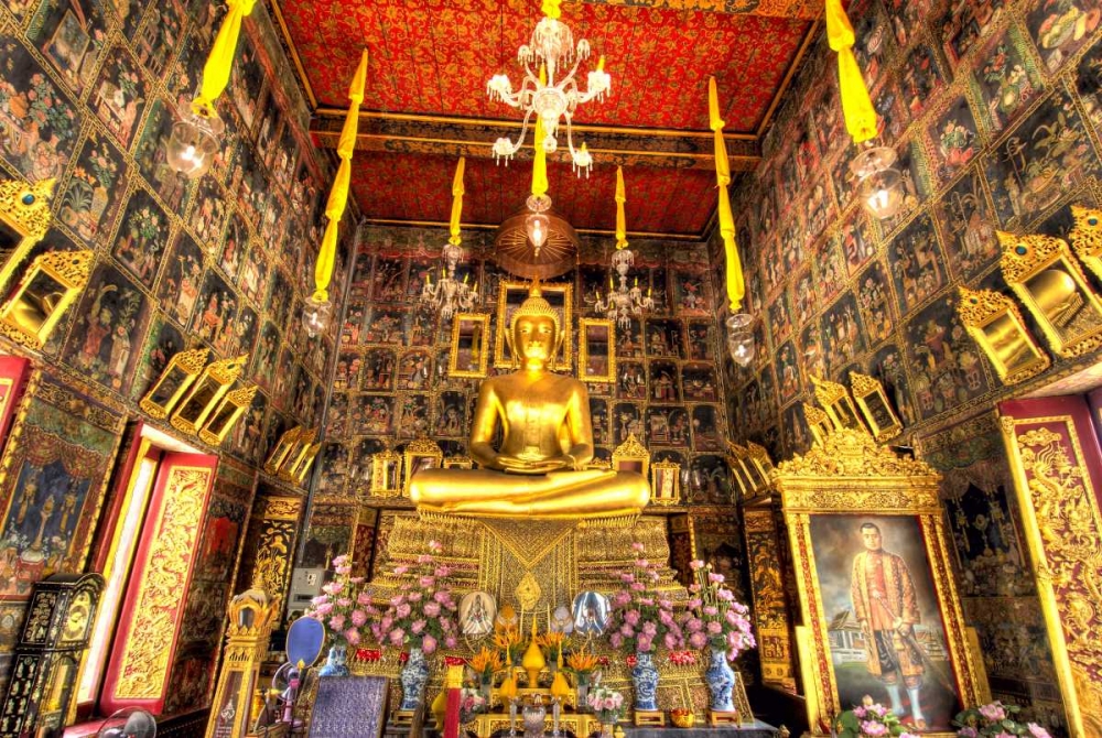 Wall Art Painting id:134196, Name: Wat Ratcha-orot, Bangkok, Thailand, Artist: Shimlock, Jones