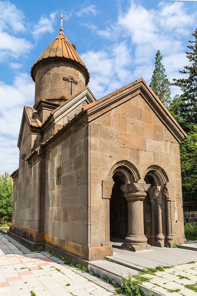 Wall Art Painting id:399405, Name: Armenia-Tsakhkadzor Kecharis Monastery Exterior view of the Church of St Harutyun-13th century, Artist: Wilson, Emily