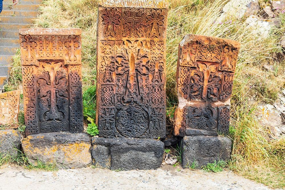 Wall Art Painting id:399406, Name: Armenia-Sevan Sevanavank 9th century Monastery complex Stone tablets, Artist: Wilson, Emily