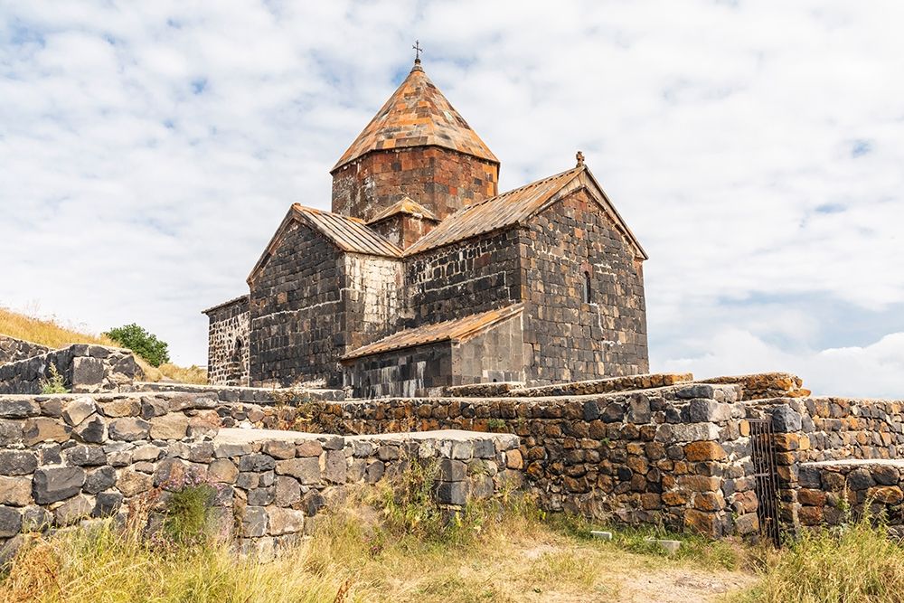 Wall Art Painting id:399407, Name: Armenia-Sevan The church of Surp Arakelots at the Sevanavank Monastery complex on Lake Sevan, Artist: Wilson, Emily