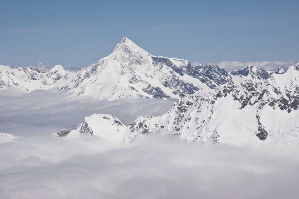 Wall Art Painting id:128343, Name: New Zealand, South Island Mt Sefton with snow, Artist: Grall, Don