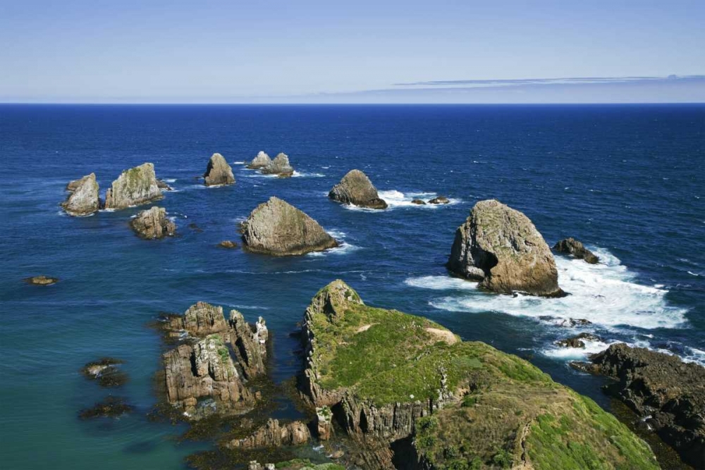 Wall Art Painting id:128043, Name: New Zealand, South Is Seascape from Nugget Point, Artist: Flaherty, Dennis