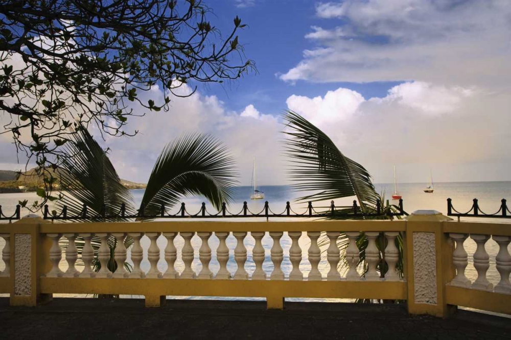 Wall Art Painting id:128097, Name: Puerto Rico, Esperanza Walkway of boats offshore, Artist: Flaherty, Dennis