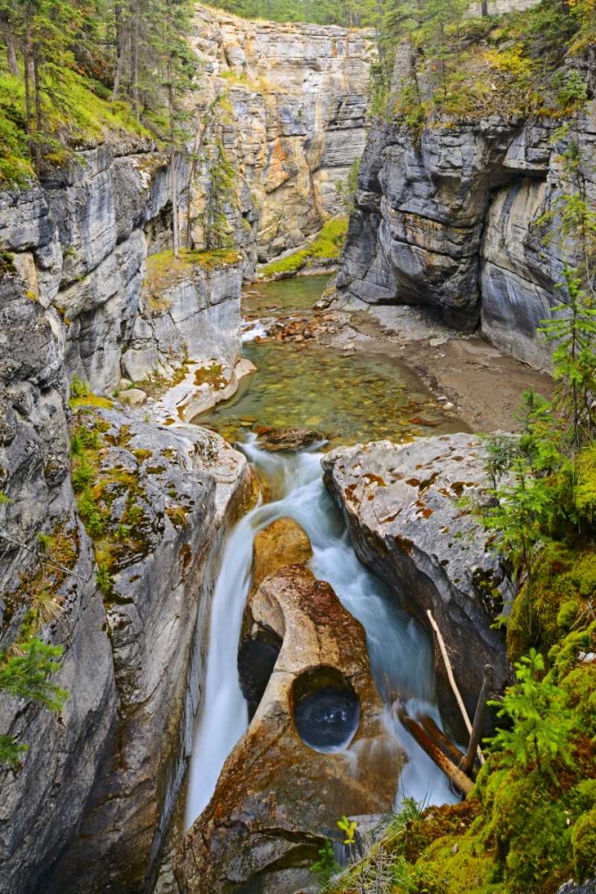 Wall Art Painting id:128664, Name: Canada, Jasper NP Maligne River in the Canyon, Artist: Grandmaison, Mike