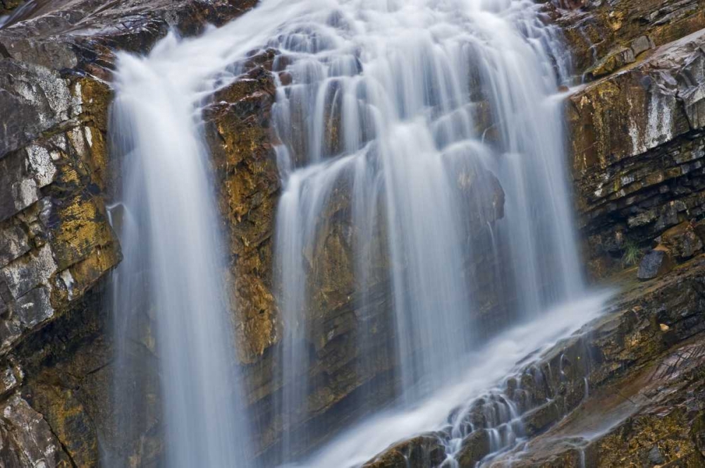 Wall Art Painting id:128736, Name: Canada, Alberta, Waterton Lakes NP Cameron Falls, Artist: Grandmaison, Mike