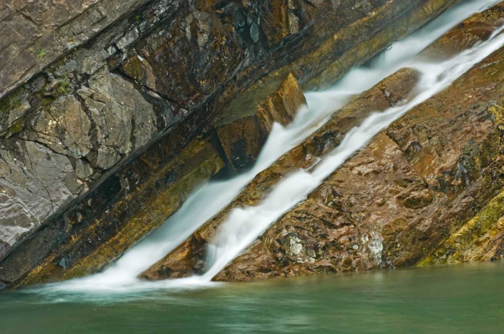 Wall Art Painting id:128737, Name: Canada, Alberta, Waterton Lakes NP Cameron Falls, Artist: Grandmaison, Mike