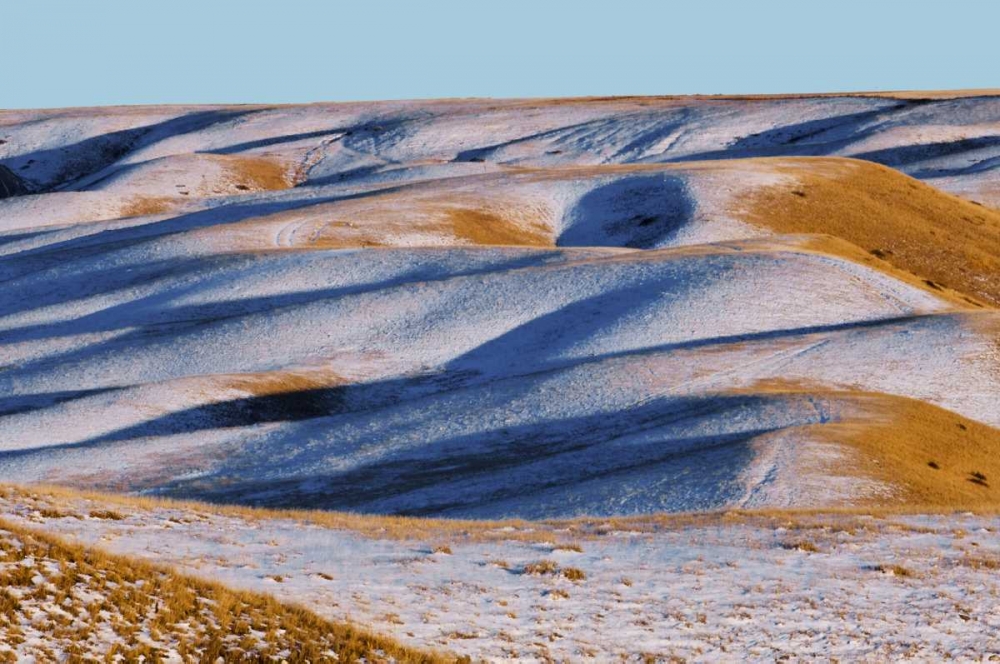 Wall Art Painting id:128620, Name: Canada, Alberta, Snow-covered hills at sunset, Artist: Grandmaison, Mike