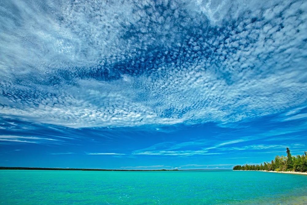 Wall Art Painting id:399761, Name: Canada-Manitoba-Little Limestone Lake Clouds over lake, Artist: Jaynes Gallery