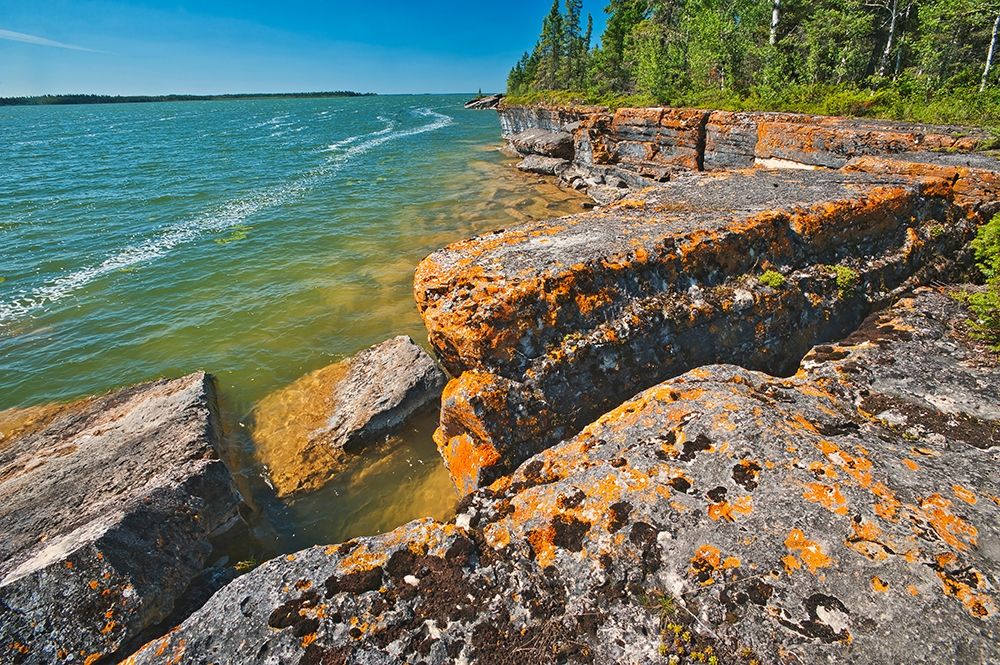 Wall Art Painting id:399783, Name: Canada-Manitoba-Wanless Rocky Lake shoreline, Artist: Jaynes Gallery