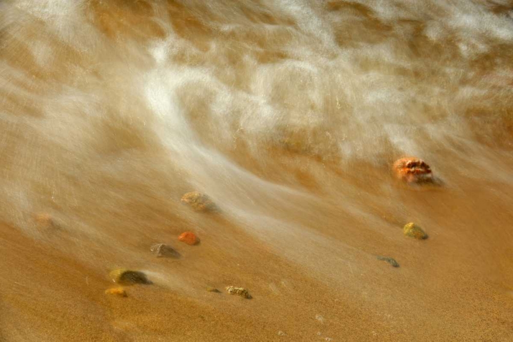 Wall Art Painting id:128695, Name: Canada, Ontario Waves crashing against pebbles, Artist: Grandmaison, Mike