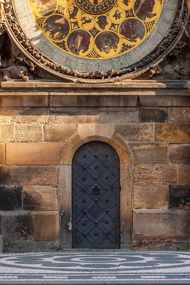 Wall Art Painting id:517871, Name: Door in the Old Town Hall-Prague-UNESCO World Heritage Site-Czech Republic-Eastern Europe, Artist: Haseltine, Tom